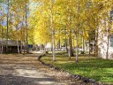 resort autumn path